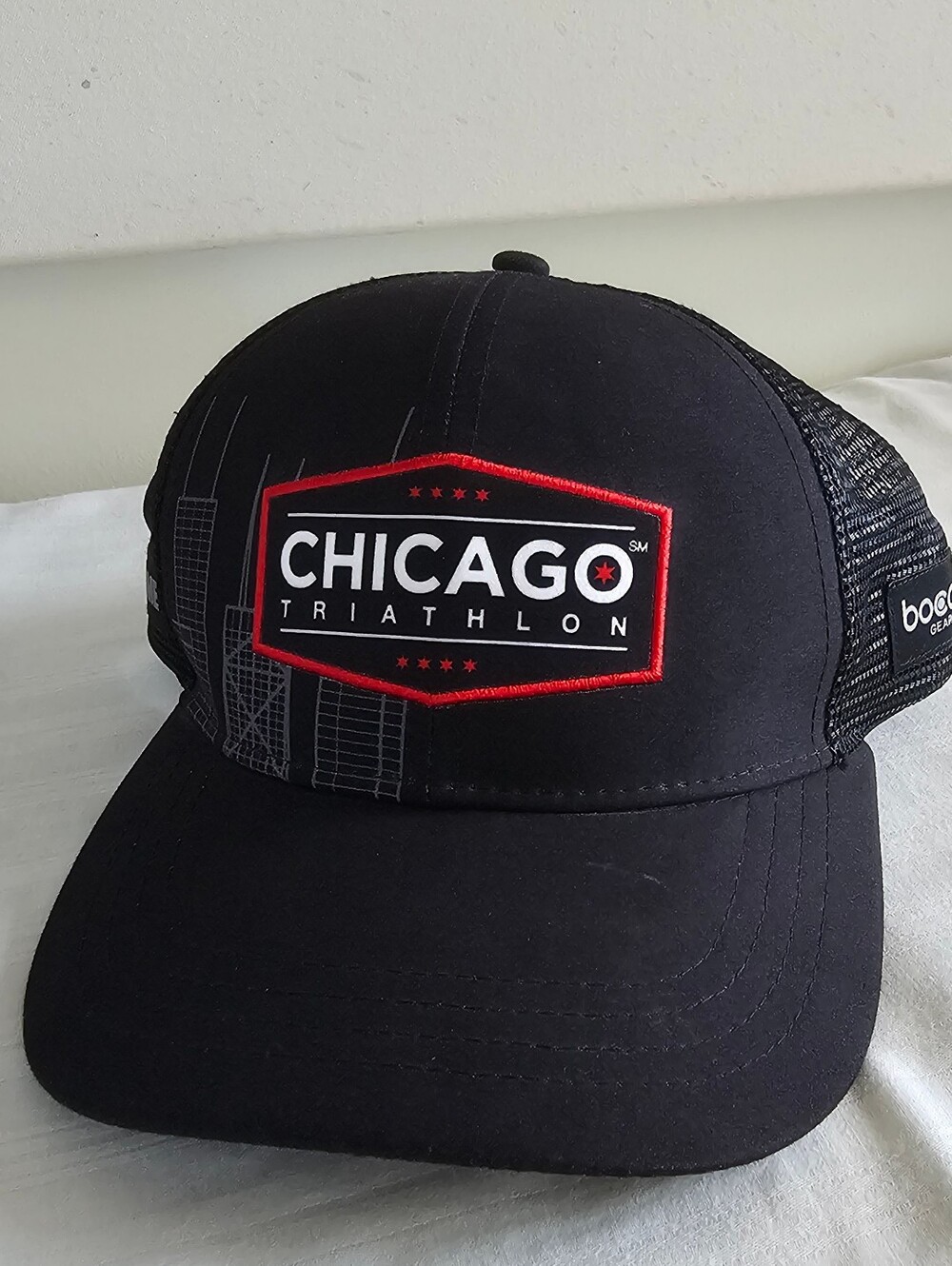Chicago 2021 Triathlon Black Trucker Hat